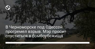 В Черноморске под Одессой прогремел взрыв. Мэр просит спуститься в бомбоубежища - liga.net - Украина - Одесса - Черноморск