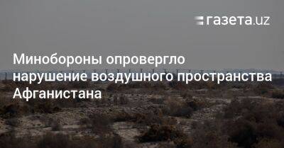 Минобороны опровергло нарушение воздушного пространства Афганистана - gazeta.uz - Узбекистан - Афганистан