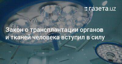 Шавкат Мирзиеев - Закон о трансплантации органов и тканей человека вступил в силу - gazeta.uz - Узбекистан