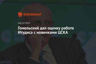 Владимир Гомельский - Гомельский дал оценку работе Итудиса с новичками ЦСКА - championat.com