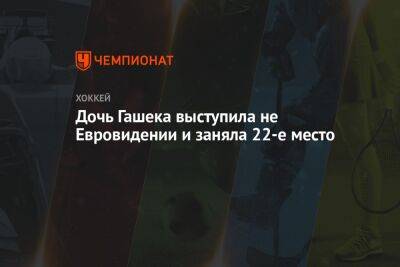 Доминик Гашек - Дочь Гашека выступила на Евровидении и заняла 22-е место - championat.com - Украина - Англия - Бельгия - Чехия