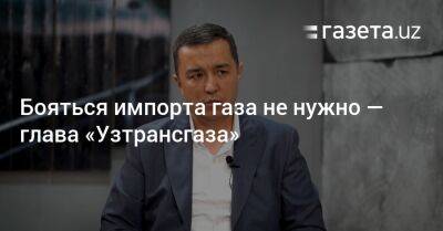 Бояться импорта газа не нужно — глава «Узтрансгаза» - gazeta.uz - Узбекистан