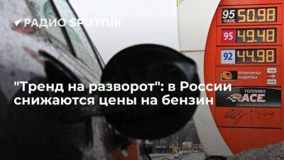 Павел Баженов - "Тренд на разворот": в России снижаются цены на бензин - smartmoney.one - Россия