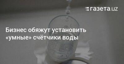 Бизнес обяжут установить «умные» счётчики воды - gazeta.uz - Узбекистан