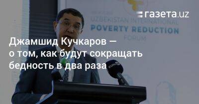 Джамшид Кучкаров — о том, как будут сокращать бедность в два раза - gazeta.uz - Узбекистан