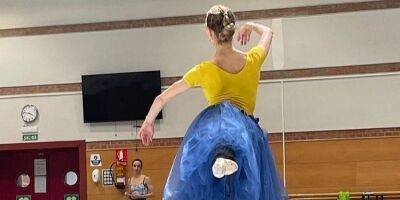 В желто-голубом трико и пачке. Испанская балерина поддержала украинских коллег на совместной репетиции - nv.ua - Украина - Испания