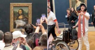 Мона Лиза - Леонардо Да-Винч - В Лувре мужчина с тортом набросился на портрет Моны Лизы (видео) - focus.ua - Украина - Боливия