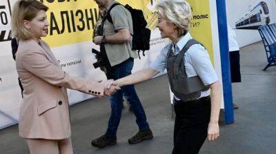 Владимир Зеленский - Глава Еврокомиссии второй раз за время войны прибыла в Украину - ru.slovoidilo.ua - Украина - Киев - Ляйен