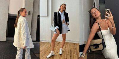 Бермуды, длинный жакет и белые кроссовки. Вещи, которые модницы Нью-Йорка носят летом - nv.ua - Украина - Нью-Йорк - Нью-Йорк - Бермуды