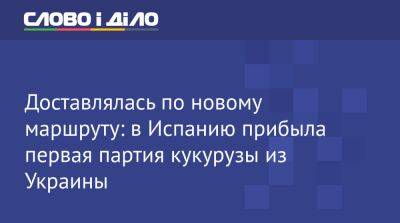 Доставлялась по новому маршруту: в Испанию прибыла первая партия кукурузы из Украины - ru.slovoidilo.ua - Россия - Украина - Германия - Румыния - Польша - Испания