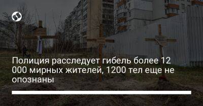 Игорь Клименко - Полиция расследует гибель более 12 000 мирных жителей, 1200 тел еще не опознаны - liga.net - Украина - Киевская обл.