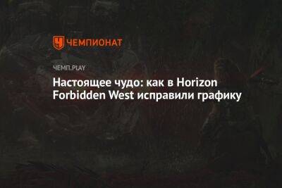 Настоящее чудо: как в Horizon Forbidden West исправили графику - championat.com
