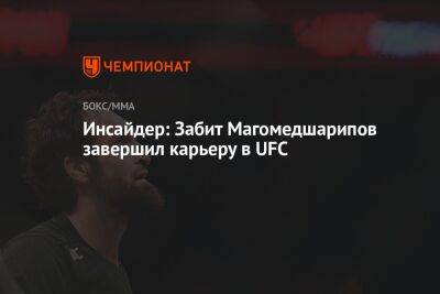 Забит Магомедшарипов - Инсайдер: Забит Магомедшарипов завершил карьеру в UFC - championat.com - Москва - Россия - Голландия - Сантьяго