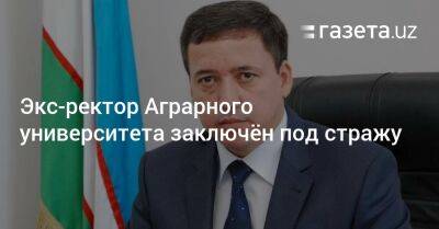 Жамшид Ходжаев - Экс-ректор Аграрного университета заключён под стражу - gazeta.uz - Узбекистан