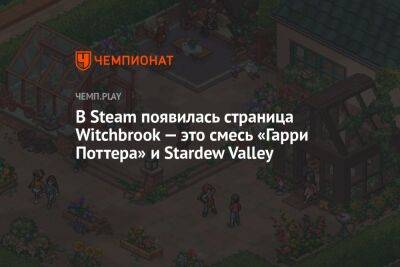 Гарри Поттер - Джоан Роулинг - В Steam появилась страница Witchbrook — это смесь «Гарри Поттера» и Stardew Valley - championat.com