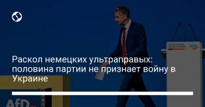 Раскол немецких ультраправых: половина партии не признает войну в Украине - liga.net - Украина