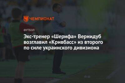 Юрий Вернидуб - Экс-тренер «Шерифа» Вернидуб возглавил «Кривбасс» из второго по силе украинского дивизиона - championat.com - Украина - Кривой Рог