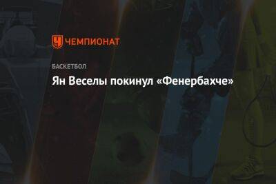 Ян Веселы покинул «Фенербахче» - championat.com