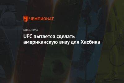Виталий Милонов - Хабиб Нурмагомедов - Умар Нурмагомедов - Ислам Махачев - UFC пытается сделать американскую визу для Хасбика - championat.com - Россия - США
