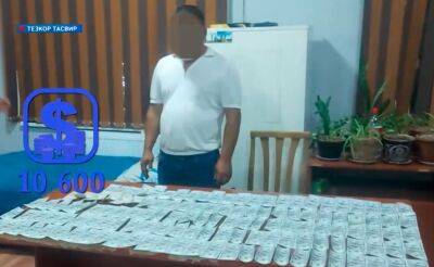 Оперативники СГБ задержали мужчину с 10 тысячами фальшивых долларов. Их планировалось распространить в Ташкенте. Видео - podrobno.uz - Узбекистан - Киргизия - Ташкент