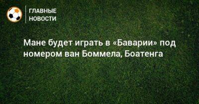 Мане Садио - Мане будет играть в «Баварии» под номером ван Боммела, Боатенга - bombardir.ru