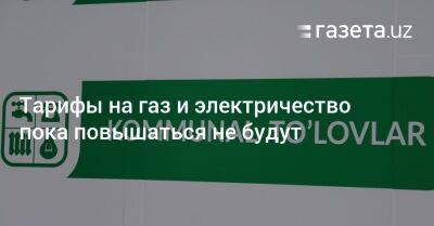 Тарифы на газ и электричество пока повышаться не будут - gazeta.uz - Узбекистан