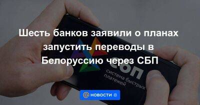 Алла Бакина - Шесть банков заявили о планах запустить переводы в Белоруссию через СБП - smartmoney.one - Белоруссия