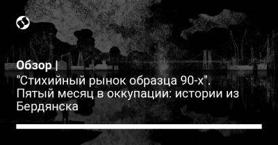 Александр Старух - Обзор | "Стихийный рынок образца 90-х". Пятый месяц в оккупации: истории из Бердянска - liga.net - Россия - Украина - Бердянск