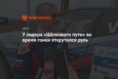 Владимир Васильев - У лидера «Шёлкового пути» во время гонки открутился руль - championat.com
