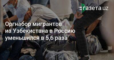 Оргнабор мигрантов из Узбекистана в Россию уменьшился в 5,6 раза - gazeta.uz - Россия - Южная Корея - Казахстан - Узбекистан - Германия - Польша - Литва - Болгария - Чехия - Сербия