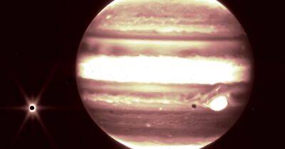 Джеймс Уэбб - Джеймс Уэбб прислал новые фото Юпитера и его спутника (фото) - focus.ua - Украина - New York