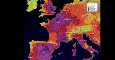 Европа задыхается от жары: тепловые волны видны из космоса (фото) - focus.ua - Украина - Англия - Италия - Лондон - Франция - Испания - Европа - Великобритания