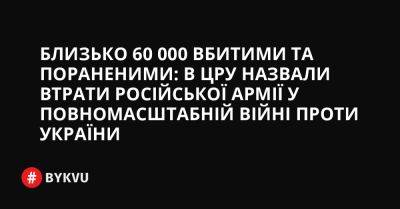 Вільям Бернс - Близько 60 000 вбитими та пораненими: в ЦРУ назвали втрати російської армії у повномасштабній війні проти України - bykvu.com - США - Украина - шт. Колорадо - Україна - місто Київ - Росія - Twitter