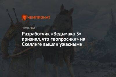 Разработчик «Ведьмака 3» признал, что «вопросики» на Скеллиге вышли ужасными - championat.com