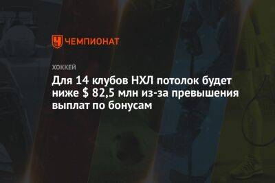 Луис Блюз - Для 14 клубов НХЛ потолок будет ниже $ 82,5 млн из-за превышения выплат по бонусам - championat.com - Лос-Анджелес - шт.Флорида