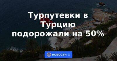 Дмитрий Горин - Турпутевки в Турцию подорожали на 50% - smartmoney.one - Россия - Турция