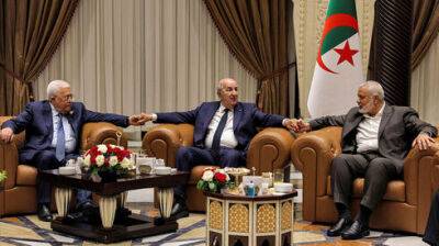 Махмуд Аббас - Саммит среди ночи: главари ХАМАСа и ФАТХа встретились впервые за шесть лет - vesty.co.il - Израиль - Палестина - Алжир - Алжирская Народная Демократическая Республика - Катар - Алжир