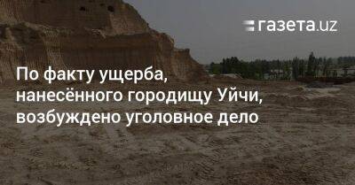 По факту ущерба, нанесённого городищу Уйчи, возбуждено уголовное дело - gazeta.uz - Узбекистан - Наманганская обл.