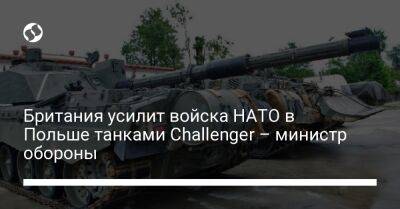 Мариуш Блащак - Британия усилит войска НАТО в Польше танками Challenger – министр обороны - liga.net - Россия - Украина - Англия - Польша - Twitter