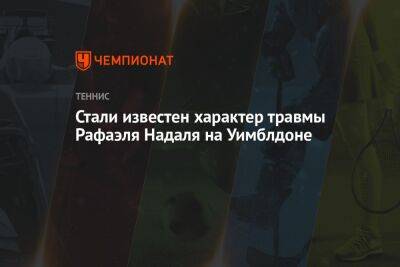 Рафаэль Надаль - Ник Кирьос - Фритц Тейлор - Стал известен характер травмы Рафаэля Надаля на Уимблдоне - championat.com - США - Австралия - Испания