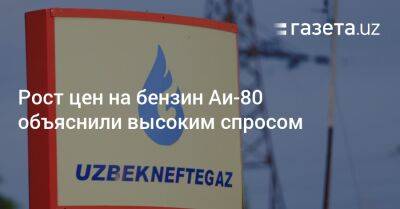 Рост цен на бензин Аи-80 объяснили высоким спросом - gazeta.uz - Узбекистан - Ташкент