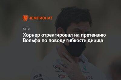 Максим Ферстаппен - Кристиан Хорнер - Вольф Тото - Хорнер отреагировал на претензию Вольфа по поводу гибкости днища - championat.com