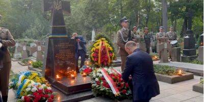 Анджей Дуда - Президент Польши Дуда почтил память воинов УНР — видео - nv.ua - Украина - Польша - Варшава