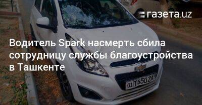 Водитель Spark насмерть сбила сотрудницу службы благоустройства в Ташкенте - gazeta.uz - Узбекистан - Ташкент - Скончался