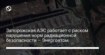 Запорожская АЭС работает с риском нарушения норм радиационной безопасности – Энергоатом - liga.net - Россия - Украина - Запорожская обл.