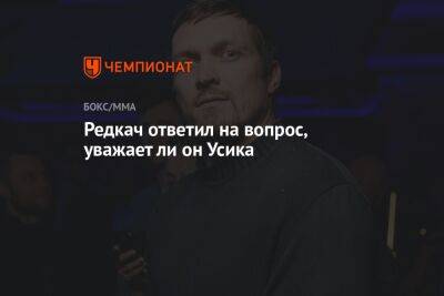 Александр Усик - Энтони Джошуа - Иван Редкач - Джошуа Усик - Ли Он - Редкач ответил на вопрос, уважает ли он Усика - championat.com - Украина - Англия