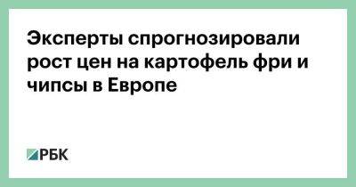 Эксперты спрогнозировали рост цен на картофель фри и чипсы в Европе - smartmoney.one - Россия - Бельгия - Германия - Франция - Голландия - Европа