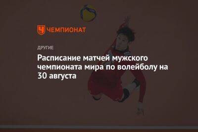 Расписание матчей мужского чемпионата мира по волейболу на 30 августа - championat.com - США - Германия - Франция - Япония - Мексика - Бразилия - Польша - Иран - Болгария - Куба - Словения - Голландия - Камерун - Катар