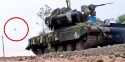 Российская ракета промахнулась мимо танка ВСУ. Момент попал на видео - nv.ua - Россия - Украина - Херсон
