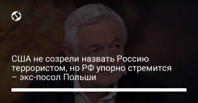 Энтони Блинкен - США не созрели назвать Россию террористом, но РФ упорно стремится – экс-посол Польши - liga.net - Россия - Китай - США - Украина - Польша - Куба